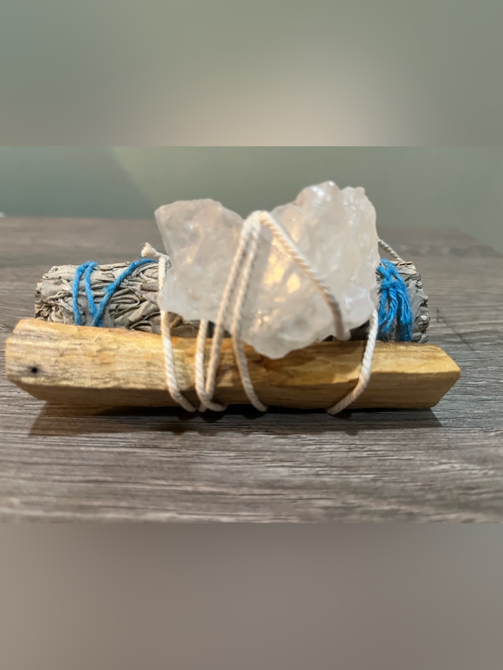 Sage Bundle with White Himalayan Salt and Palo Santo